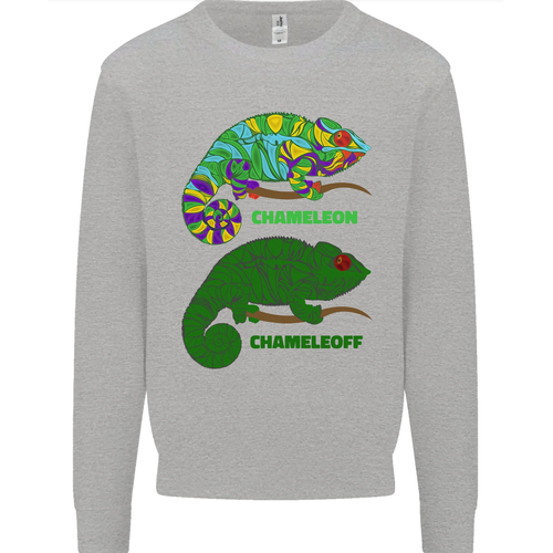 Chameleoff Chameleon Funny Off On Kids Sweatshirt Jumper - Picture 29 of 92