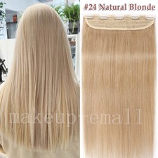 Ein Tressen Clip in Echthaar 100% Remy Extensions Haarverlängerung Dick Haarteil