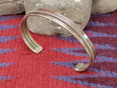 Vintage Elaine Tahe Navajo Kupfer Armreif Armband Vintage wunderschön New Mexico