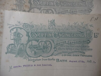 EA05 - 0054 - Griffin Engineering Letters & Specification - Motor Launch Marion 