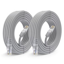 Cat 6 Ethernet Cable 25 ft 2-Pack - High-Speed LAN Cable Internet Cable Patch...