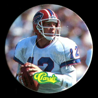 1993 Classic NFL Football Pogs TONX #69 JIM KELLY BUFFALO BILLS HOF