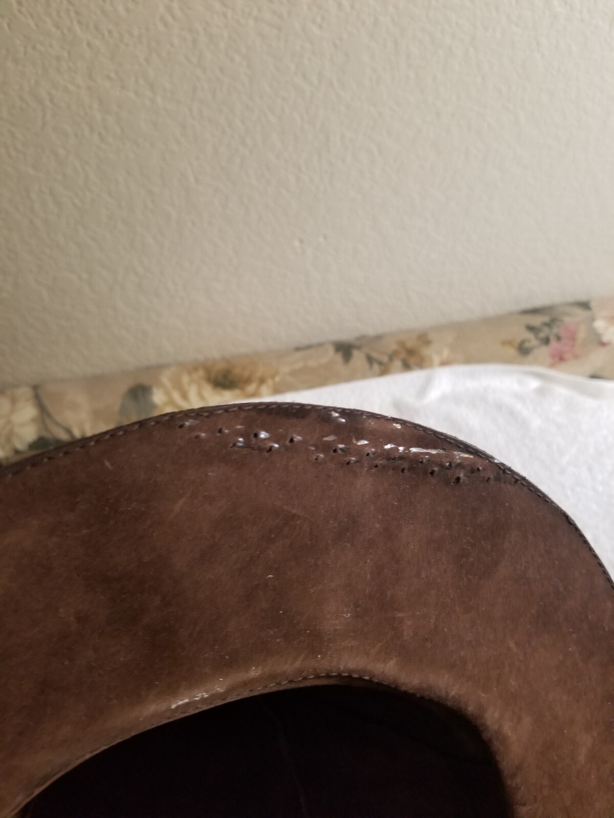 PERUVIAN LEATHER HAT - ONE SIZE - THROWBACK - TRA… - image 11