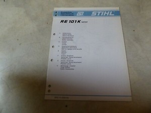 Ersatzteilliste Stihl Hochdruckreiniger RE 101 K