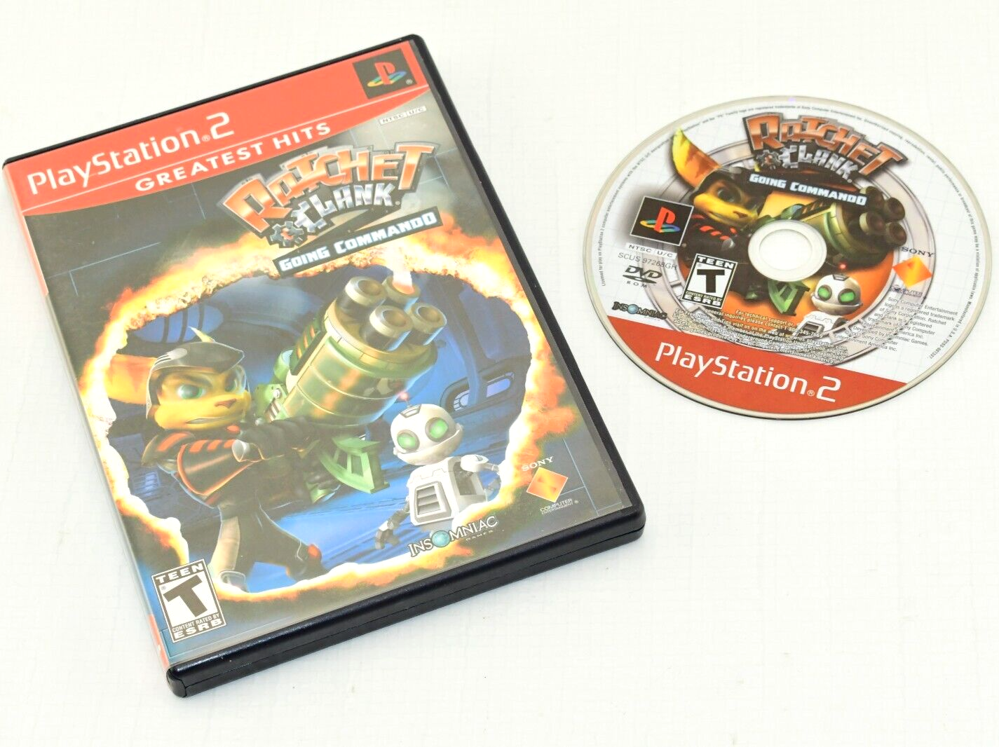 Ratchet & Clank Going Commando 2003 PS2 Tested Game With Manual & Manual  sleeve