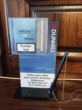 PRÉSENTOIR PUBLICITAIRE VINTAGE  DUNHILL. CIGARETTE.BRIQUET.