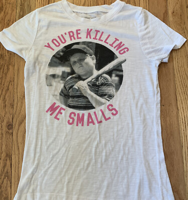 Sandlot Women Size Small White Killing Me Smalls Tee T-shirt Casual Comfy