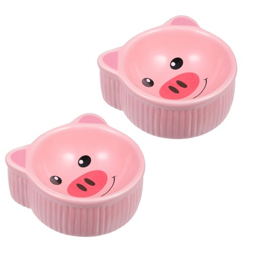 2 Pcs Futternapf Aus Keramik Futternäpfe Für Haustiere Käfig-Futternapf