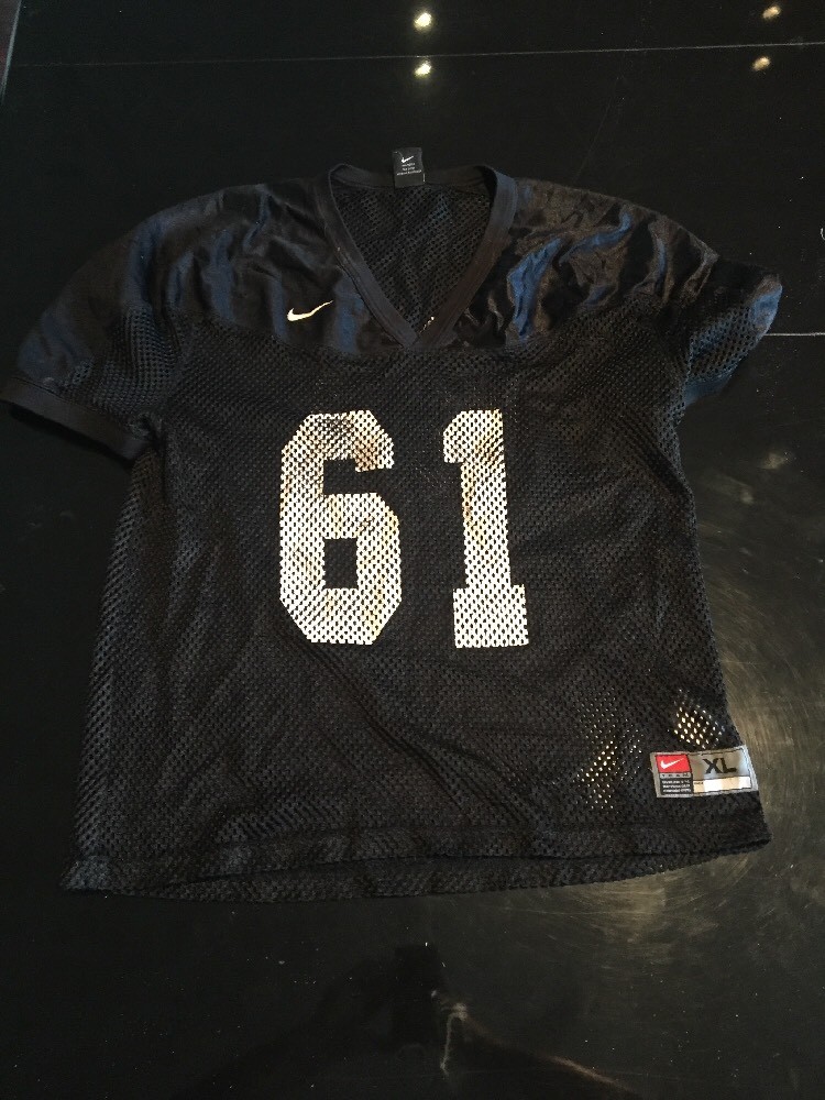 Game Worn Used Army Black Knights Football Practice Jersey XL #61