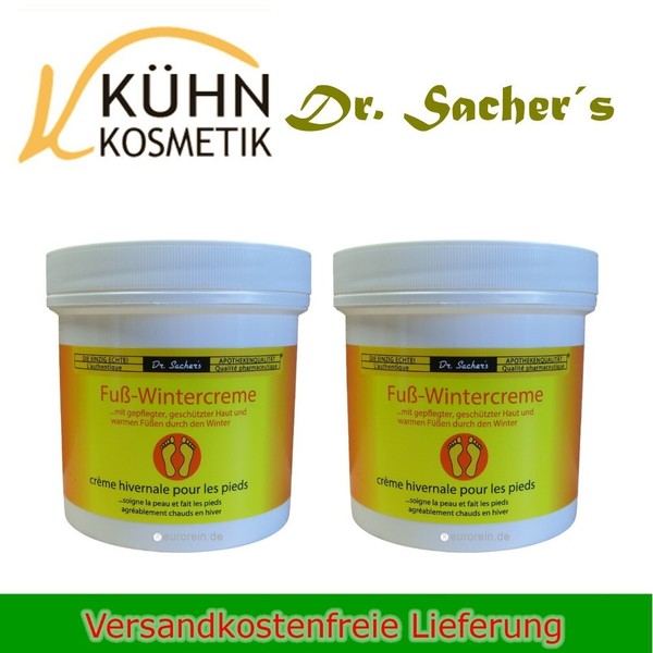 Dr. Sachers Fuß Und Winter Creme 2 X 250Ml Haut Fuß Pflege Creme Winertcreme-image