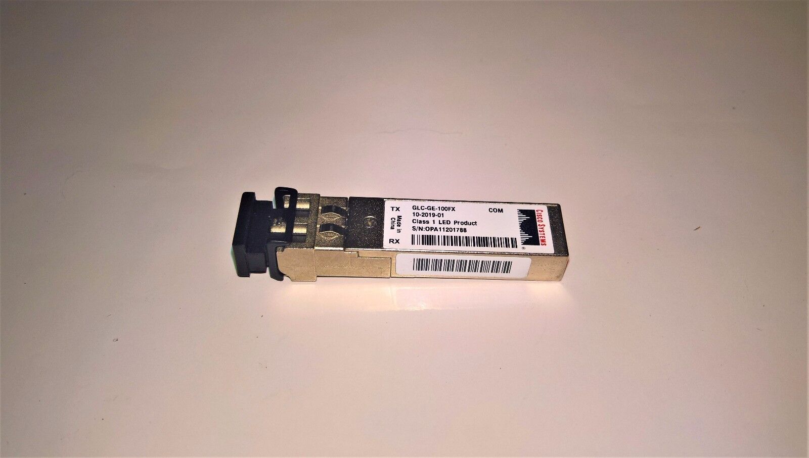 Cisco GLC-GE-100FX 100Base-FX SFP Mini-GBIC Transceiver Module *Label Blur*