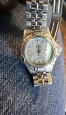 ESQ Ladies Women's Round Sports Watch Silver Dial GRAY STEEL