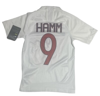 NIKE girls  JERSEY, Mia Hamm NUMBER 9, youth SMALL, SHORT sleeve, new/tag, great