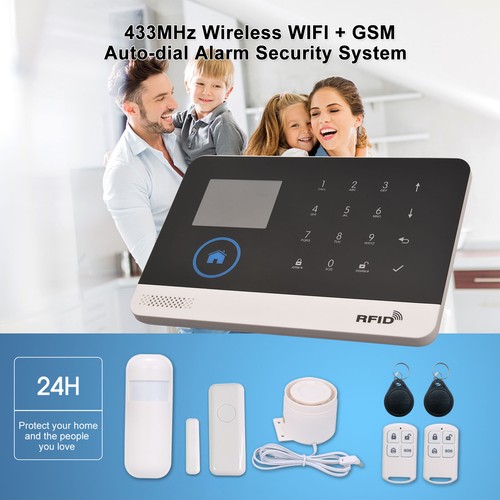 WiFi Wireless Alarm System For Home Security GSM Compatible With Alexa Home Q3N2 - Picture 4 of 15