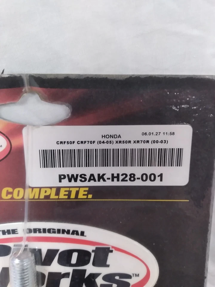 KIT DE COJINETE DE BRAZO OSCILANTE HONDA CRF50F CRF50F XR50R XR70R XR50 NUEVO DE STOCK Foto 2 de 2