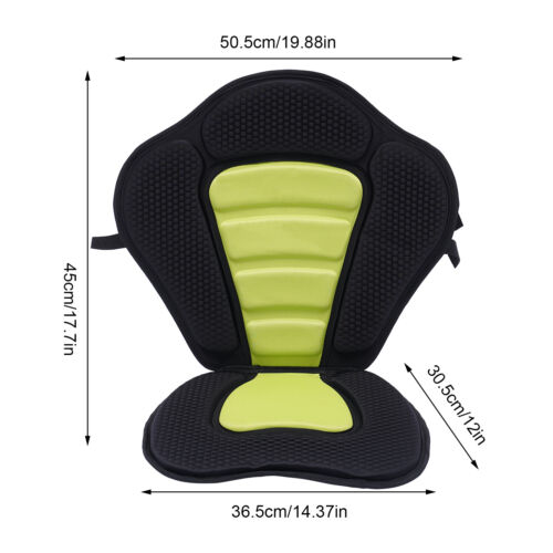 Asiento de kayak ajustable acolchado de lujo desmontable mochila bolsa respaldo canoa respaldo - Imagen 4 de 16