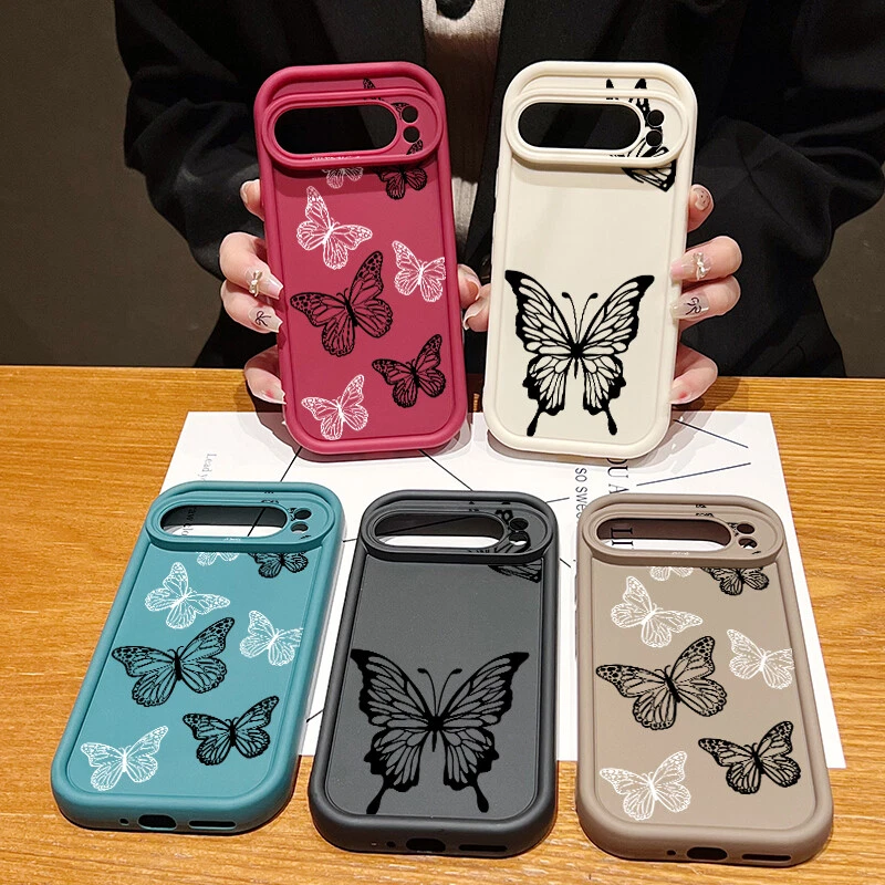 Butterfly For Google Pixel 9 Pro XL 8 Pro 8A ShockProof Silicone Soft Case Cover - Image 4 of 4