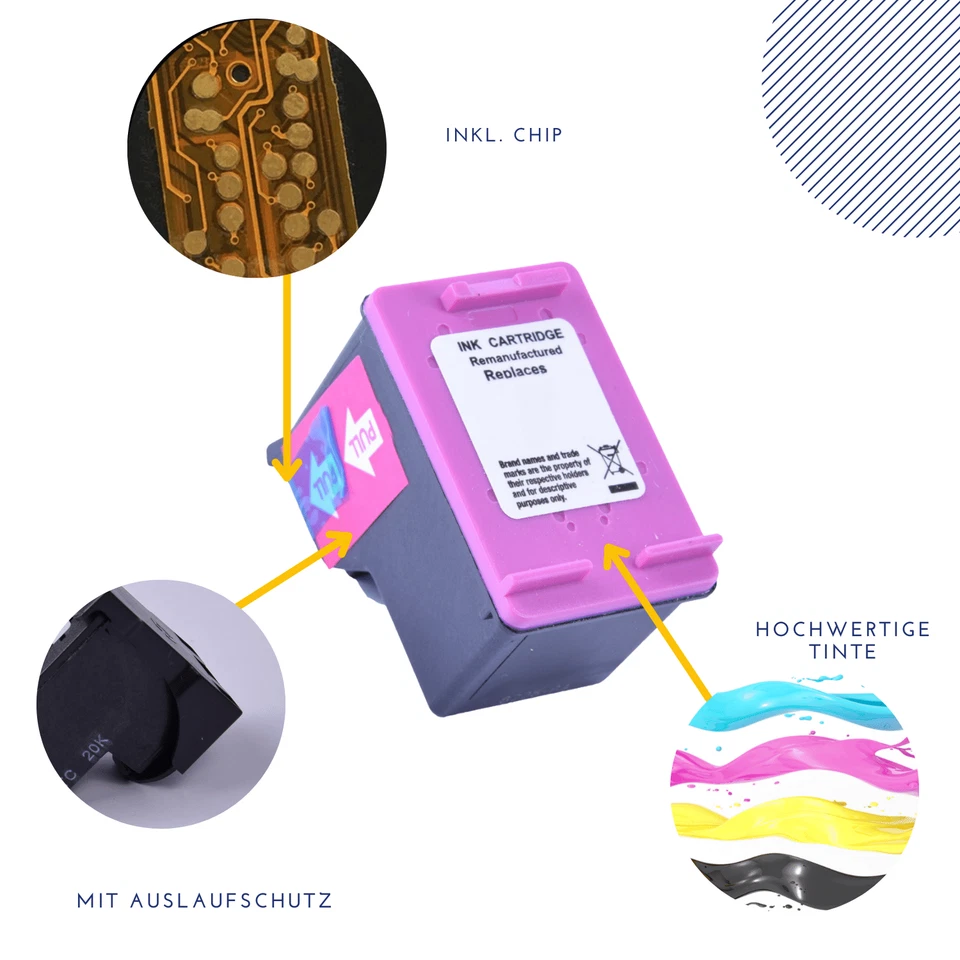 Druckerpatronen für HP 301 XL Deskjet 1050 2540 2050 A 3050 Envy 4500 4504 5530 - Bild 3 von 4