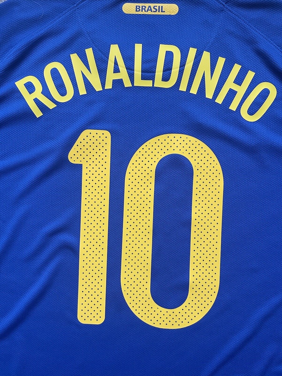 Nike ブラジル サッカー 10 ロナウジーニョ ドイツWCUP 新品/タグ付き】2006ドイツW杯 ブラジル代表♯10ロナウジーニョ
