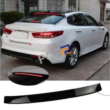 Fit For Kia K5 Optima 2011-2018 Gloss Black Rear Glass Wing Led Roof Spoiler