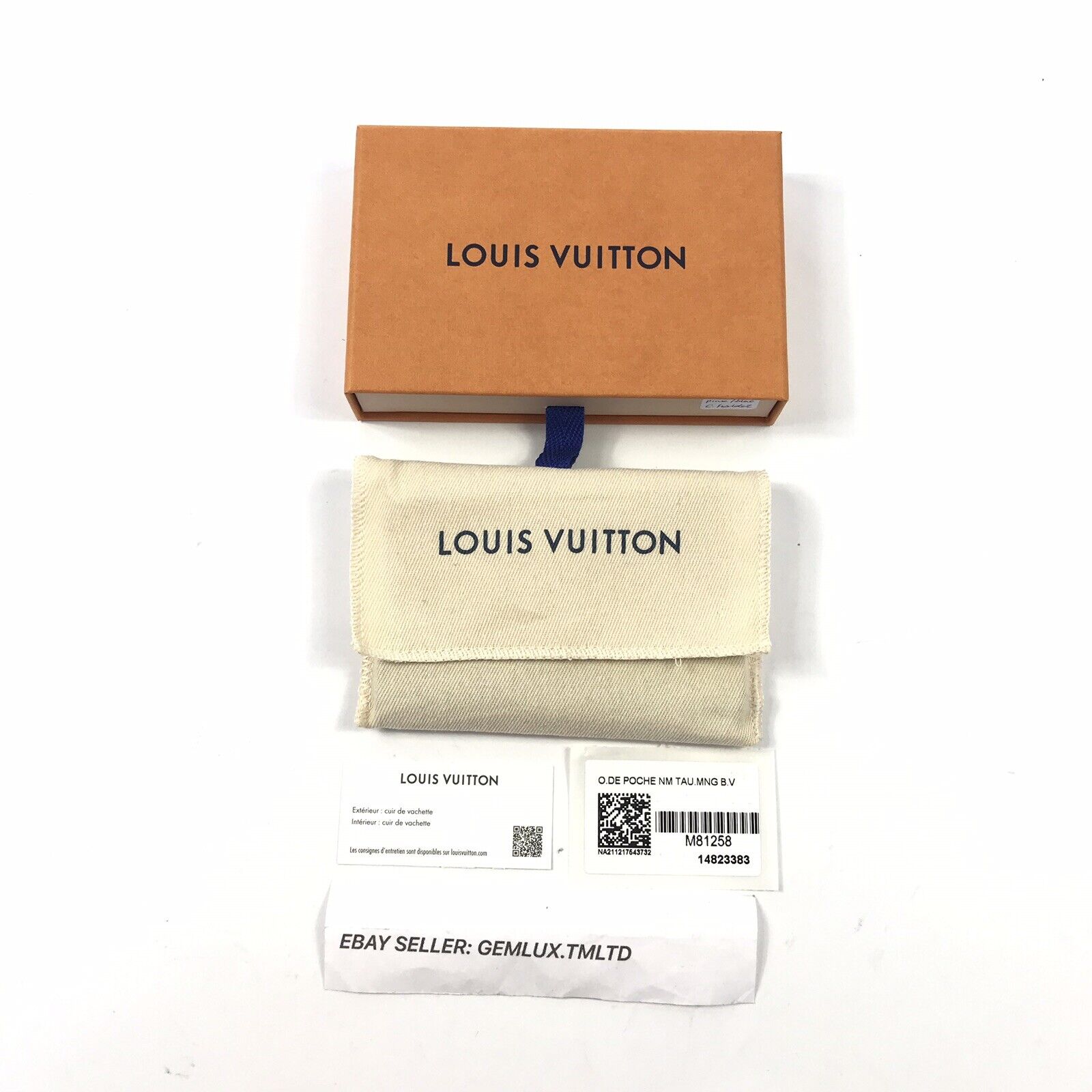 LOUIS VUITTON ILLUSION GREEN/BLUE M81258 CARD HOLDER