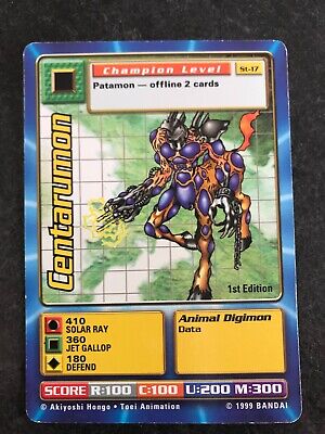 MULTI LIST SELECTION OF 1st EDITION DIGIMON TCG/CCG SINGLE CARDS