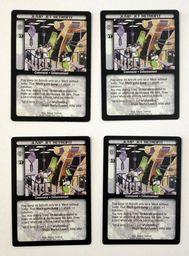 Jump Jet Retrofit (4) Battletech CCG Mechwarrior Command - 第 1/2 張圖片