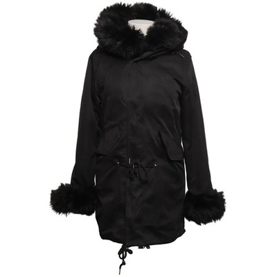 Parka, Damen, Größe: S, Schwarz, Polyester, Einfarbig #ssl