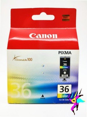 ORIGINAL CANON CLI-36 COLOR FARBIG TINTENPATRONE - 1511B001 - PIXMA iP 100 110