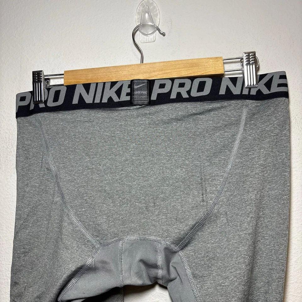 Nike Pro Collant Genial Medias de Compresión Pantalones Para Hombres Grandes Gris Dri-FIT Entrenamiento Foto 4 de 4