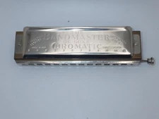 BANDMASTER DELUXE CHROMATIC 3 FULL OCTAVES SEYDEL HARMONICA + CASE INSTRUMENT