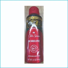 Old Spice Bearglove Body Spray for Men 5.1oz Wild Citrus Scent