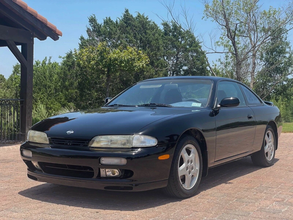 Black 1995 Nissan 240SX front left exterior view