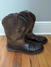 Ariat Groundbreaker Men's Wide Square Toe Work Boot - Brown