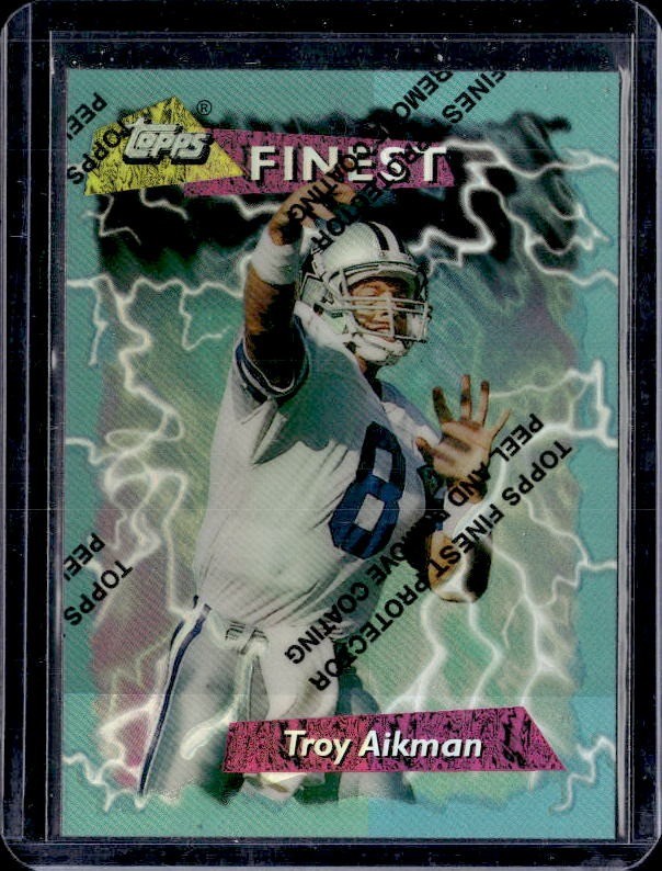 1995 Topps #170 Troy Aikman Finest Boosters Refractor