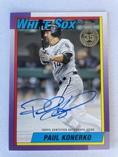 2025 Topps Paul Konerko Topps Witnessed On Card Autograph Auto Chicago White Sox