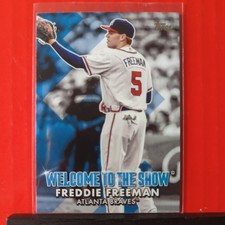 2022 Topps Freddie Freeman Welcome to the Show Atlanta Braves #WTTS-15 Dodgers 