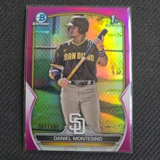 2023 Bowman Chrome Prospects - Daniel Montesino #BCP-114 Fuchsia Refractor /199