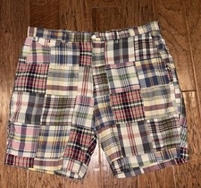 Ralph Lauren Polo madras plaid Patchwork shorts Men’s Size 40