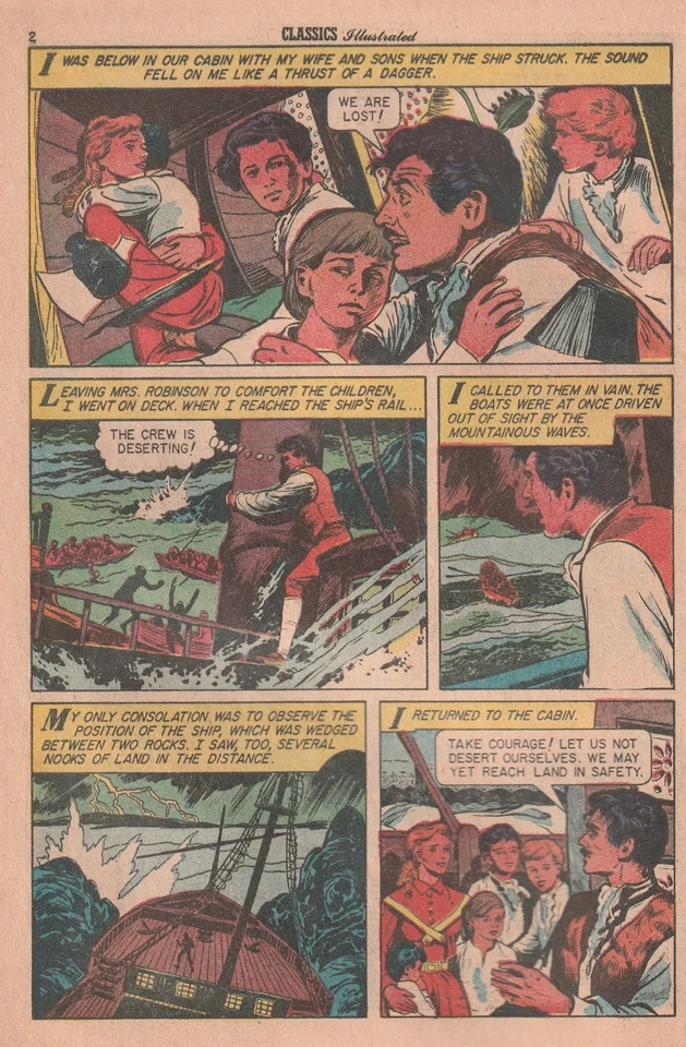 Classics Illustrated #42 Johann Wyss - Swiss Family Robinson  1962? HRN 158 - Image 4 of 4