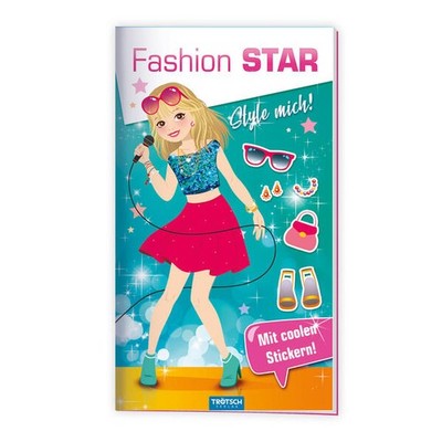 Trötsch Malbuch Stickermalbuch Fashion-Star Popstar | 2023 | deutsch