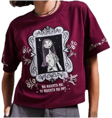 Disney the Nightmare Before Christmas Sally Frame Blouse BurgundySM .Embroidere