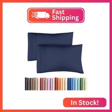 King Pillow Cases Set of 2 - Ultra Soft Hotel Quality Pillowcase Covers - Comfy,