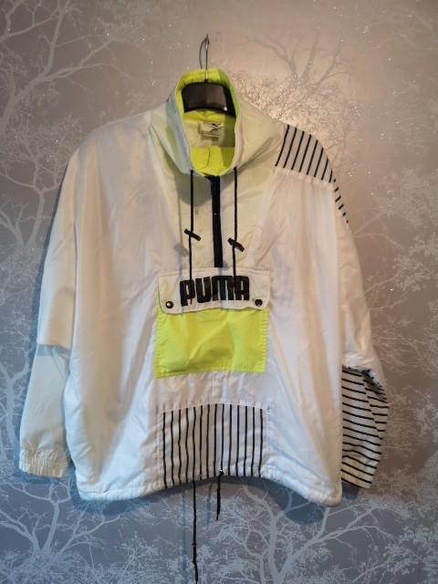 Vintage Puma half zip pullover Shell Windbreaker … - image 1