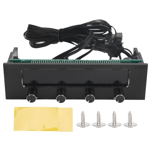 Stw‑6041 Fan Controller For Computer Cpu 4-Channel Front Panel Lcd Displa DE - Afbeelding 5 van 15