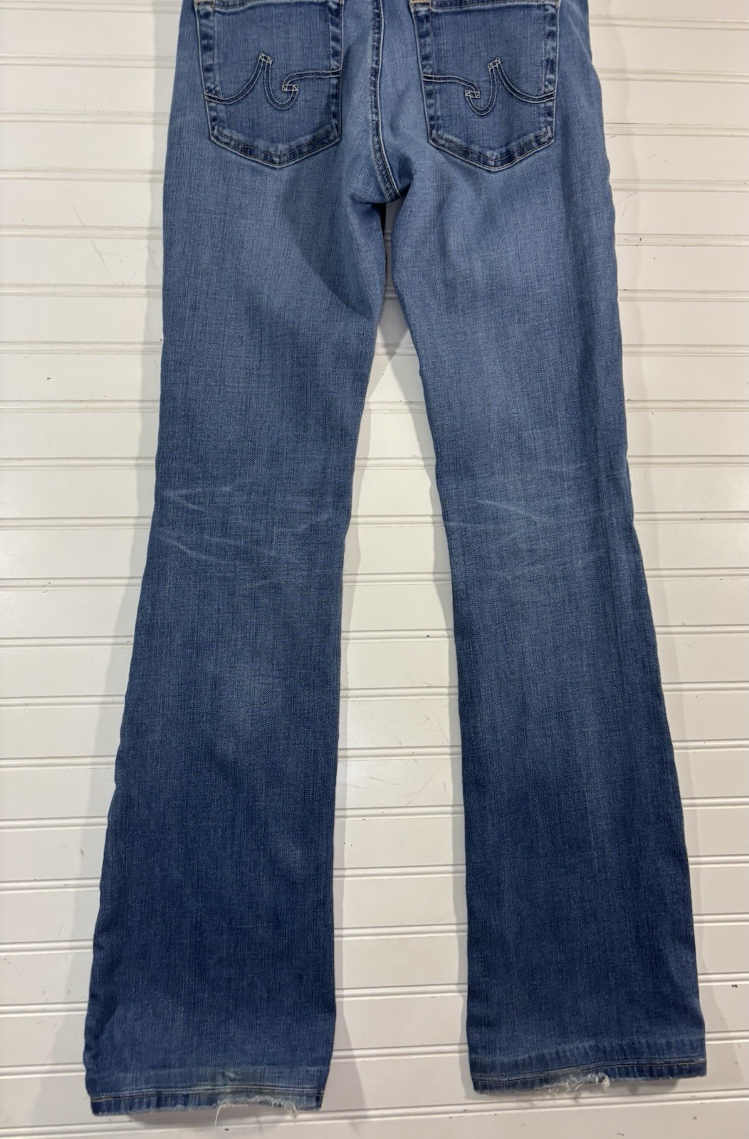 AG Adriano Goldschmied The Angel Bootcut Jeans Denim Size 27R Distressed thumbnail 17