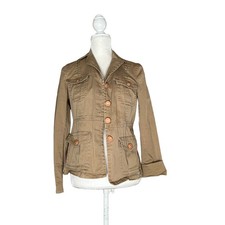 Marc by Marc Jacobs Tan Cotton Blend Blazer - Size 8