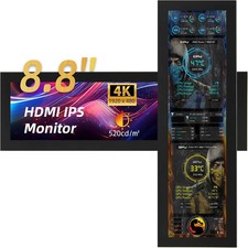 8.8 Inch Touchscreen Monitor, 1920x480 PC Temperature Display, PC Sensor Panel