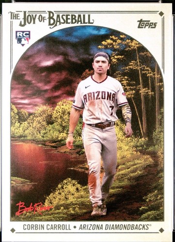 PSA 10 BASEBALL CARD 2023 TOPPS X BOB ROSS ROOKIE CORBIN CARROLL