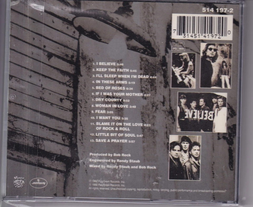 BON JOVI - KEEP THE FAITH (13 TRACKS VERSION) CD 1992 (RICHIE SAMBORA BOB ROCK) - Bild 2 von 2